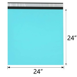 UCGOU Poly Mailers 24x24 Inch Teal 50 Pack Extra Large Shipping Bags Strong Thick Mailing Envelopes Self Seal Adhesive Waterproof and Tear Proof Boutique Postal for Clothing,Quilt and More