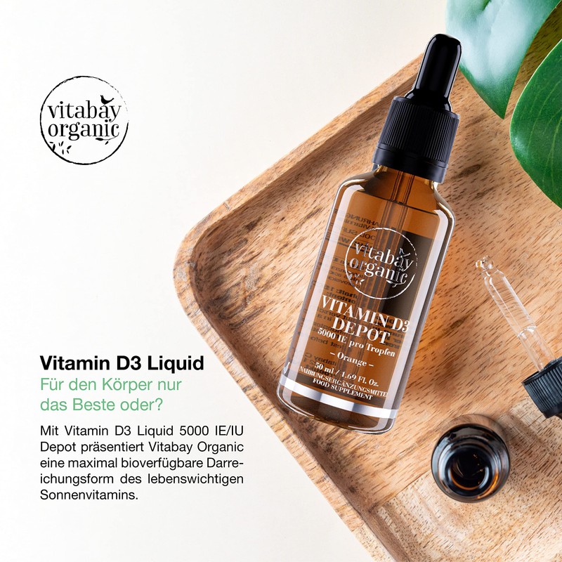Vitabay Vitamin D3 Drops 50 ml | 1,500 Vegan Drops