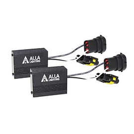 Alla Lighting Directly Plug-N-Play Anti Flickering Warning Error Decoder Canceler Capacitor LED Fog Light DRL Kit Harness (H11/H8/H9)