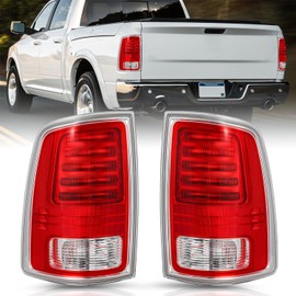 TUSDAR Factory LED Tail Light Assembly Fit for 2013-2018 Dodge Ram 1500/2014-2018 Dodge Ram 2500 3500, Driver and Passenger Side Rear Tail Lamp Pair Replacement CH2801202,68093080AB