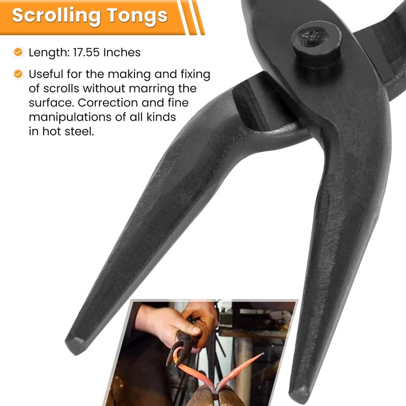 Beginner Blacksmith Tongs Knife Making Tong Set Bladesmith Forge Tong