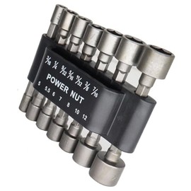 Nut Driver Set 14PCS For Impact Drill and Driver SAE & Metric Socket Wrench 1/4" Hex Small Nut Driver Bit Set