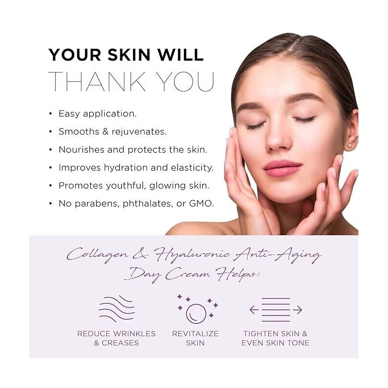 AZURE Collagen & Hyaluronic Acid Day/Night Cream Value Set -2x