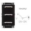 Heschen Metal Toggle Switch Flick Flip, KN3D-102, 12V 25A, ON/ON,