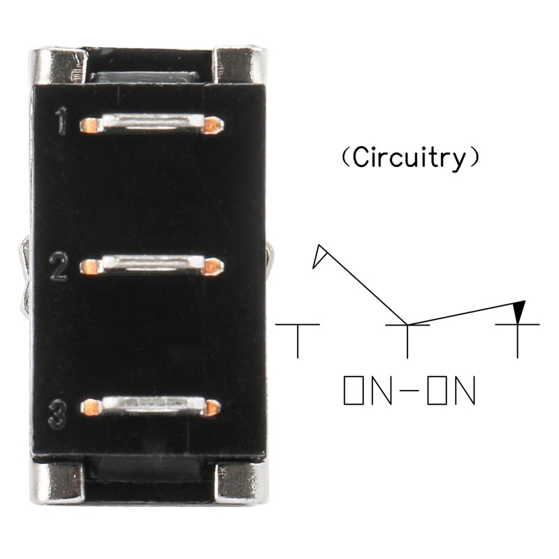 Heschen Metal Toggle Switch Flick Flip, KN3D-102, 12V 25A, ON/ON,