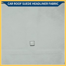 REPAIROCK Self Adhesive Headliner Fabric W/Foam Backing Interior Trim DIY Roof Repair Replace for Car RV SUV Automotive Suede Fabric 100"Lx57"W 1pcs Light Gray Auto Replacement Parts
