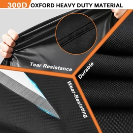 Bike Cover for 2 or 3 Bikes Outdoor Waterproof, 300D Oxford Heavy Duty Bicycle Cover Rain Dust UV Wind Proof Bike Tarp with Reflective Strips Storage Bag for Mountain Road Electric Bike