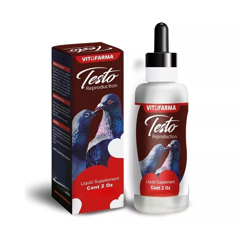 VITOFARMA TESTO REPRODUCTION INCREASED FERTILITY- BREEDING SUPPLEMENT FOR PIGEON 60ML