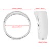 motosikleta 4.5 inch Fog Light Trim Rings Visor Style Auxiliary