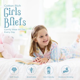 Girls Knickers 7 Pack Cotton | Animal, Unicorn, Fairy, Ballerina, Multi Colours | Soft Mix | Comfortable, Breathable, Toddlers Girls Pants, Knickers, School, Everyday | 2-3, 3-4, 5-6, 7-8 Year Olds