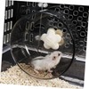 Ipetboom 1pc Silent Hamster Treadmill Toy Transparent Running Plaything for