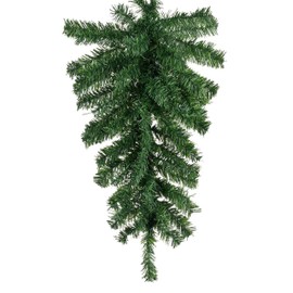 Craig Bachman Pine Teardrop Garland Swag, 24 Inch, 55 Tips, Two-Tone Green