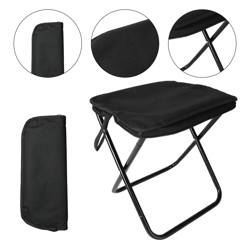 ZHABAYEN Portable Camping Stool, Foldable Outdoor Camping Foot Stool