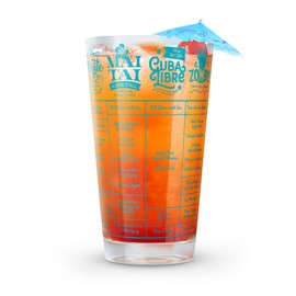 Fred Good Measure Cocktail Recipe Glass, Rum