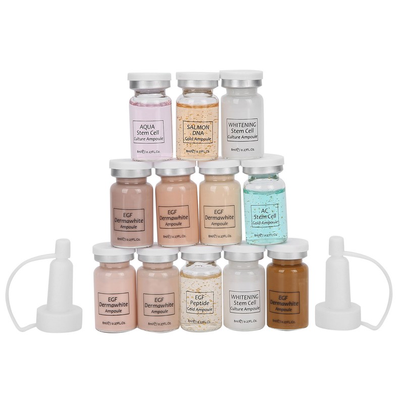 ibcccndc 6pcs Liquid Foundation 6pcs Serum Face Skin Brightening Rejuvenation
