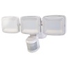 Heath Zenith HZ-5833-WH LED Activated Security 3000 Lumen Triple Lamp