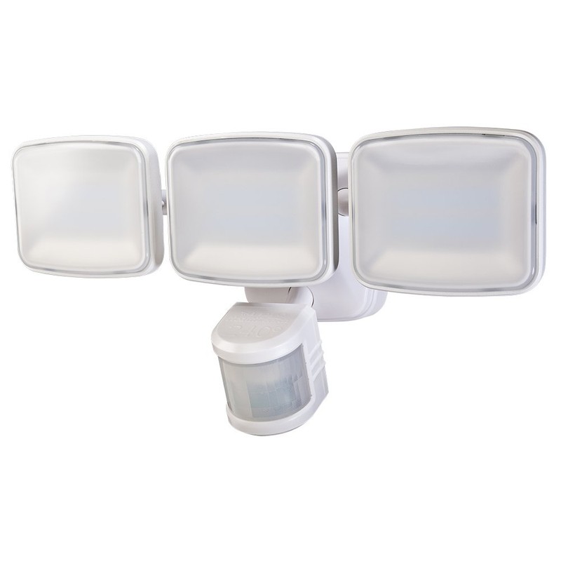 Heath Zenith HZ-5833-WH LED Activated Security 3000 Lumen Triple Lamp