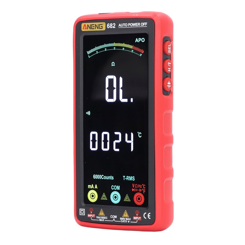 Digital Full Screen Multimeter VA LCD Auto Range Resistance Voltage