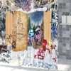 ZJRBJB Christmas Shower Curtain Winter Wonderland Xmas Fairy Tale Magic