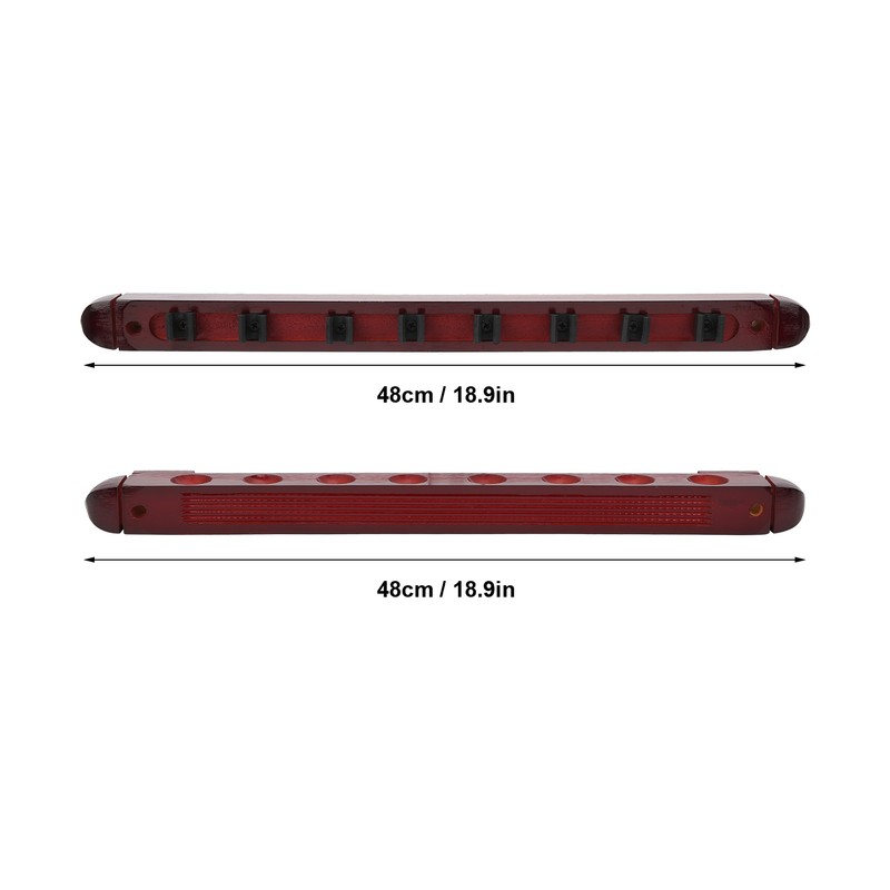 Wall Mounted Snooker Billiards Cues Rack Pool Cues Stick Pole