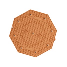 Harilla Reflexzonenmassage der Fußmassagebad, nicht schlupfkompaktes sensorisches Druckpunktkissen Akupressurmatte für Schlafzimmer Wohnzimmer Fitness, Orange