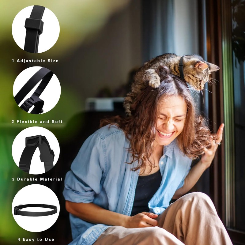 Simnice Calming Collar for Cats - 4 Pack, Adjustable Calming