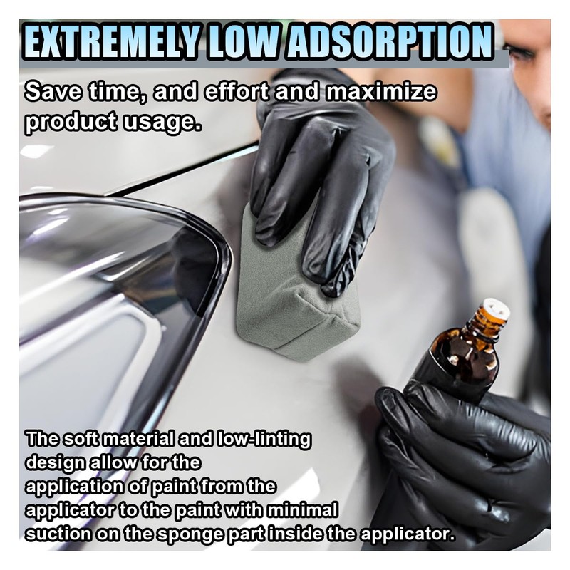 Suede Microfiber Applicator Pad, Ceramic Coating Sponge Pad, Multi-Purpose Car