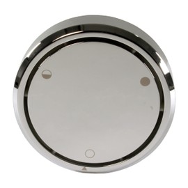 Westbrass D493CHM-05 Universal Deep Soak Round Replacement 2-Hole Bath Overflow Cover, Polished Nickel (1-Pack)