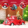 ASVEL 17 cm Camión Casa de Campo Rojo, Decoracion Navidad