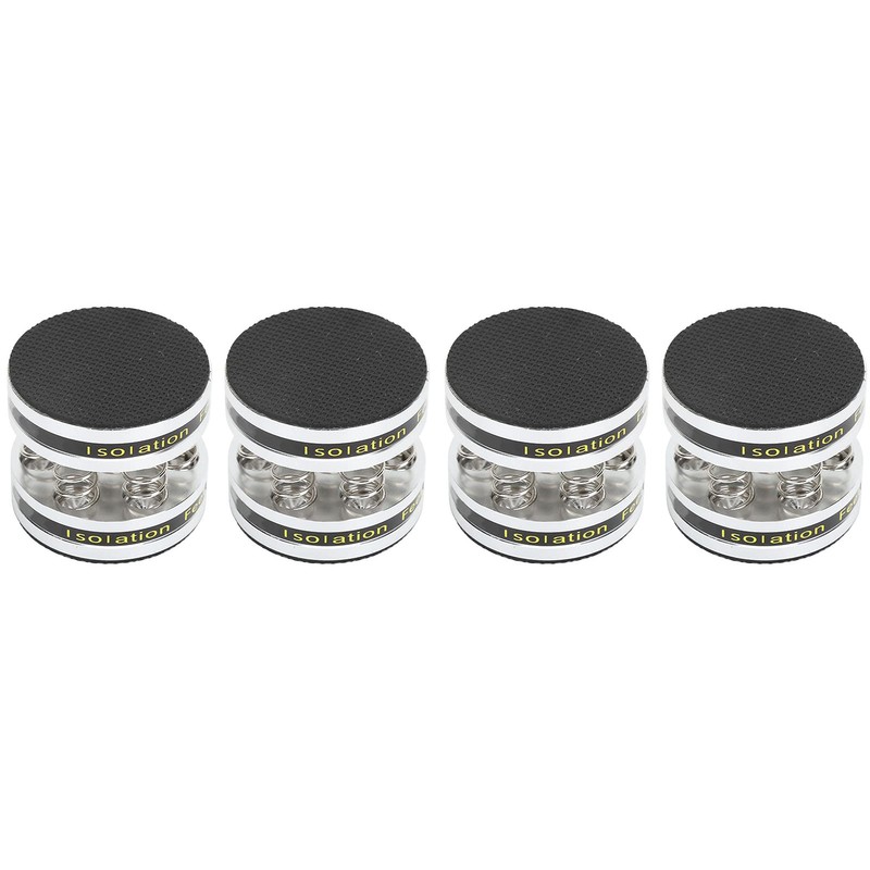 4PCS Aluminum Spring Speakers Spikes Isolation Stand Feet Pad Shockproof