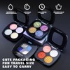 CHARMACY 4 Colors Chameleon Eyeshadow & Highlighter Palette, Shift-Infused Multichrome