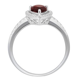 Goldmaid Women's Droplet Ring PremiumShine 925 Sterling Silver Granite 36 Zirconia 54 PS R4075S54