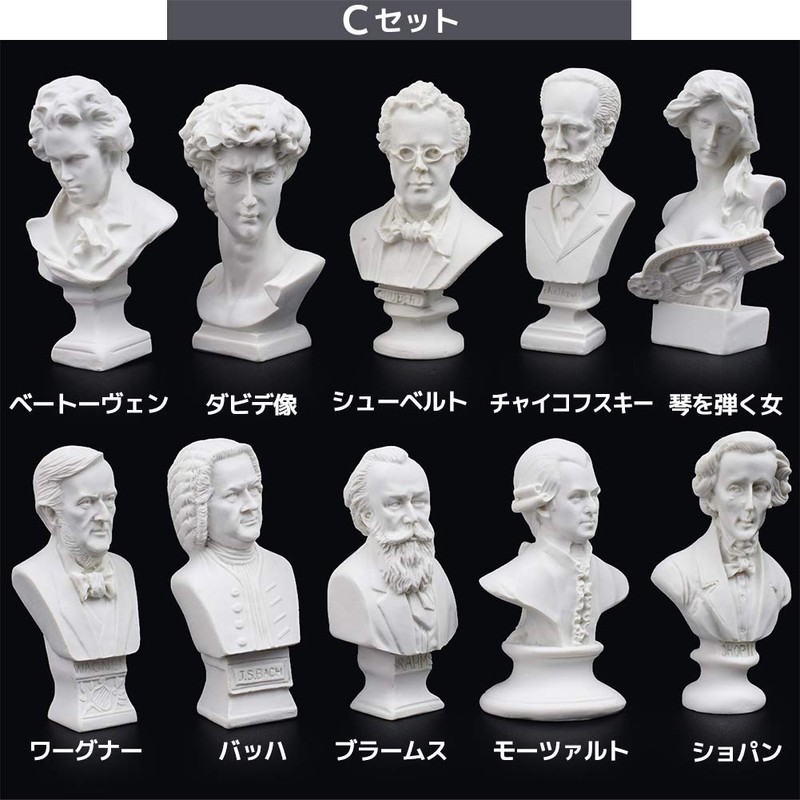 FUPUTWO Miniature Plaster Figure, Replica, Plaster Statue Style, Drawing, Resin
