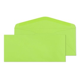 #9 Colored Envelopes - Business, Invitation, Documents, Legal Letter, Envelope, Cute For Gift Notes/Decorations - Color Starburst Bright Lime - Non Window Return Envelopes - 50 Pack