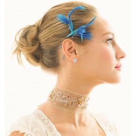 Yulovee 2 Pairs White Gold Plated Heart Crystal Stud Earrings Women Square Earrings Set for men-Silver Tone.