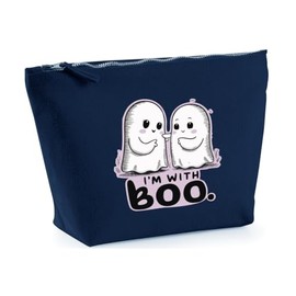 Hippowarehouse I'm with Boo Printed Make up Cosmetic wash Bag 18x19x9cm