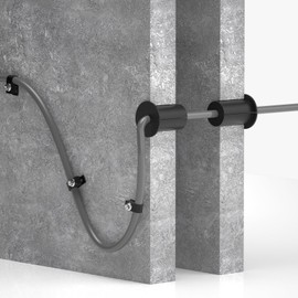 Starlink Mounting Kit - Cable Routing Kit with 1" Spade Drill Bit/Wall Wire Clips and Roof Mount