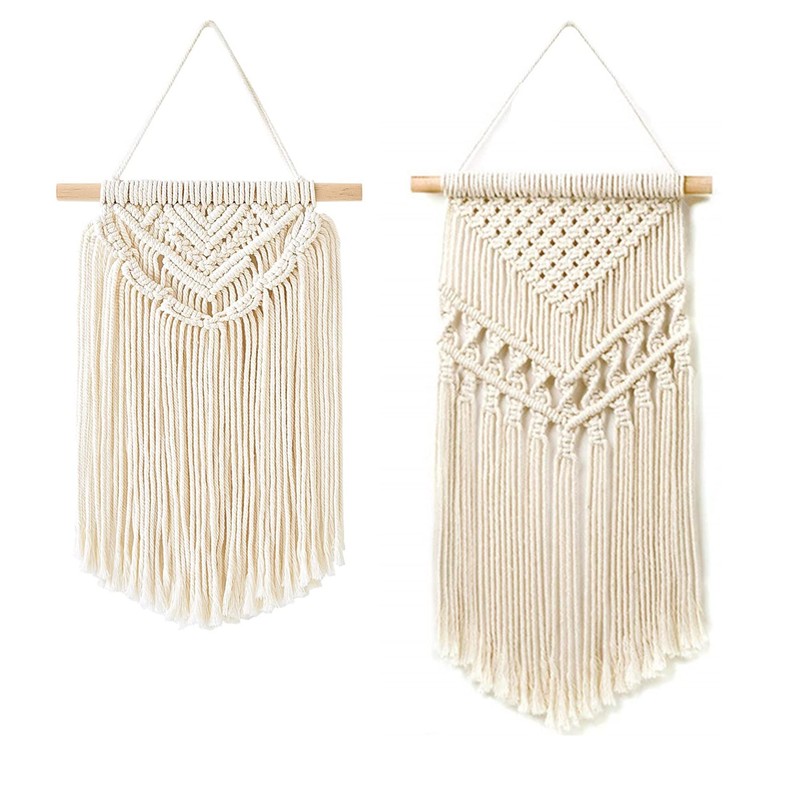 tapices de macramé para colgar en la pared, para decoración