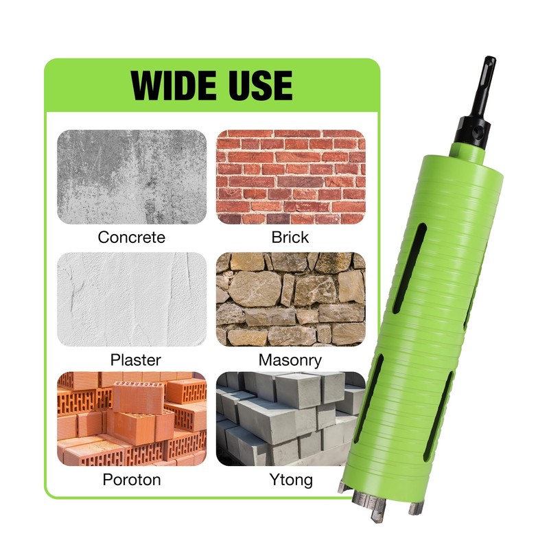 BETTERI 3 Inch Dry Concrete Core Drill Bit 5/8"-11 Threaded
