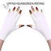 UV Gloves for Gel Nail Lamp, UPF50+ Professional UV Protection