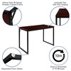 Flash Furniture Tiverton Industrial Modern Desk-Mahogany/Black Commercial Grade Computer Desk-47"