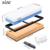 Premium Whetstone Knife Sharpening Stone Kit,2 Side Grit 1000/6000 Whetstone