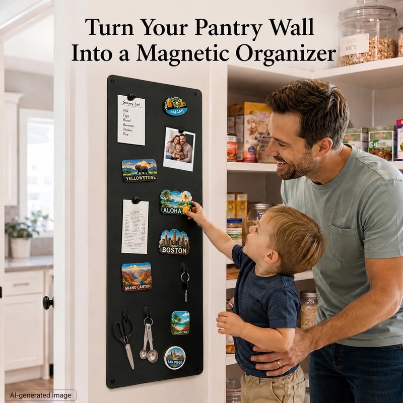 Qiytecno Travel Magnetic Board for Wall: Solution for Non-Magnetic Fridge