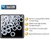 White Curtain Upholstery Rings 16mm – O-Shaped Hollow Roman Blind