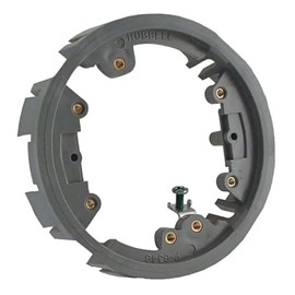 RACO 6244 Round Floor Box Non-Metallic Adapter Ring, Gray Finish