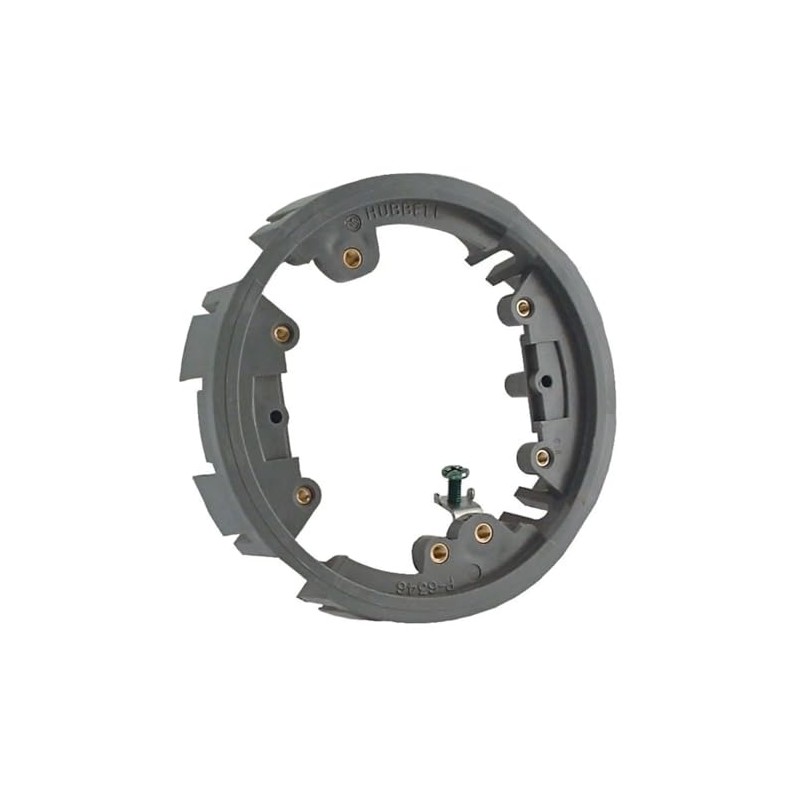 RACO 6244 Round Floor Box Non-Metallic Adapter Ring, Gray Finish