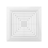 NINEFOX 9x9 Inches Bathroom Exhaust Fan Cover with Springs Replacement