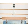 Exhivit Gancho De Madera Con Pinza Ajustable Corrediza Paq C/20