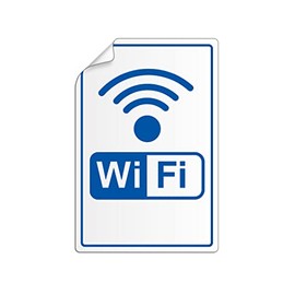 'Film Pictogram Sign Decals Wi-Fi Zone 130 x 90 mm, 1 piece, No. 43707 1