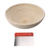Round Bread Proofing Basket with Liner Cloth Dough Rising Rattan